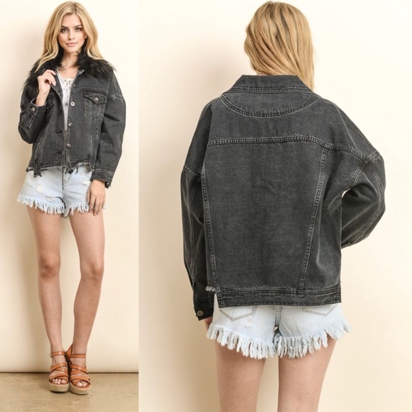 LAST SIZE SMALL | distressed jean jacket - Picture 8 of 8
